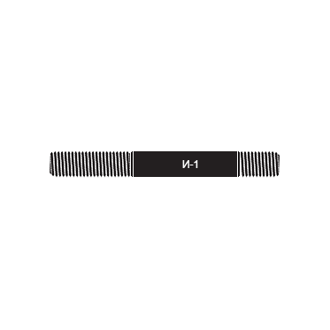 Шпилька М6х80 ГОСТ 22032-76 сталь 14Х17Н2 исполнение 1